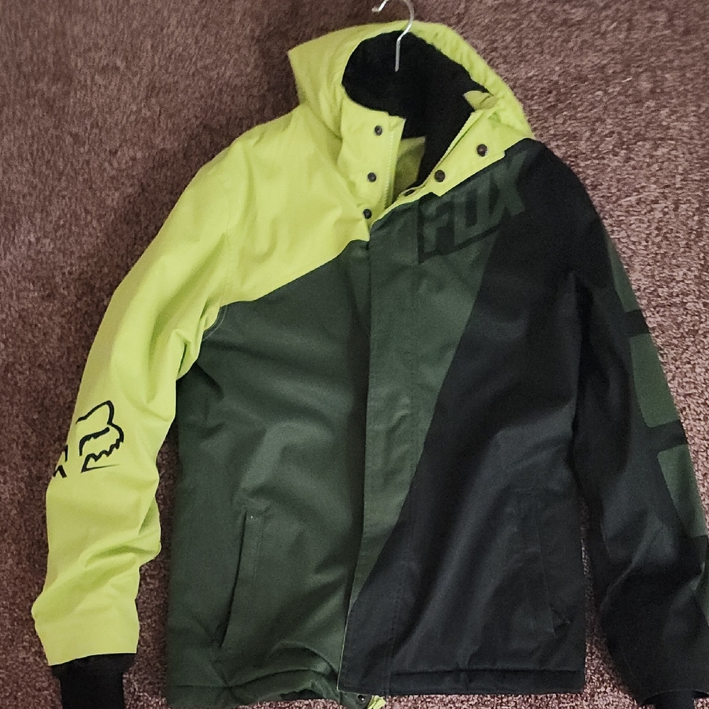 Fox Men's Green and Black Jacket